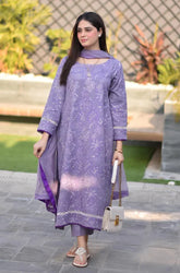 Breeze- 3PC Lawn Embroidered Suit - FFU0291 - Farakh Fabrics